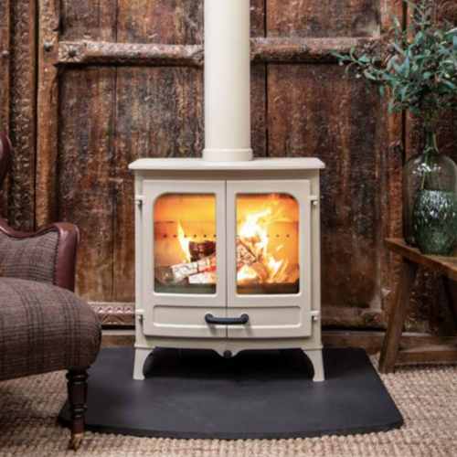 Island II Charnwood - Poêle à bois rustique et vintage